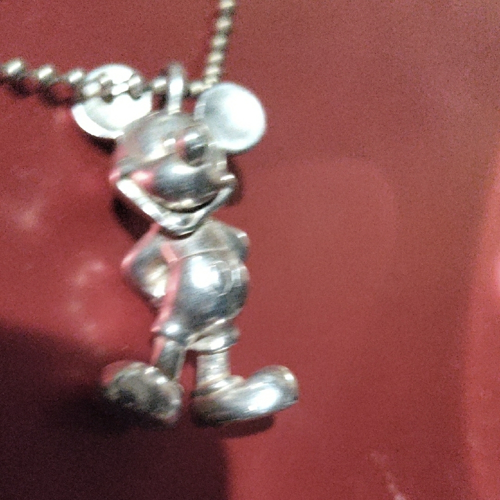Disney Silver Mickey Mouse Necklace - Picture 5 of 5